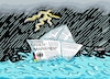 Cartoon: Schiffchenbauer (small) by RABE tagged hochwasser,hochwasserkatastrophe,katastrophendienst,überschwemmung,starkregen,überflutung,rabe,ralf,böhme,cartoon,karikatur,pressezeichnung,farbcartoon,flutopfer,starkregenb,soforthilfe,krise,krisenmanagement