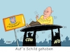 Cartoon: Schildbürgerei (small) by RABE tagged landtagswahlen,wahlergebnisse,sachsen,brandenburg,groko,spd,cdu,rabe,ralf,böhme,cartoon,karikatur,pressezeichnung,farbcartoon,tagescartoon,arzt,doktor,csu,afd,verluste,rechte,populismus,thüringen,erfurt,ramelow,kemmerich,fdp