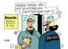 Cartoon: Schmerzgrenze (small) by RABE tagged schmerzgrenze,grenze,transitzone,polizei,polizeieinsatz,flüchtlinge,flüchtlingslager,dienst,flüchtlingskrise,belastbarkeit,rabe,ralf,böhme,cartoon,karikatur,pressezeichnung,farbcartoon,tagescartoon,architekt,statik,statiker,beton,last