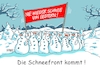 Cartoon: Schnee von gestern (small) by RABE tagged winter,eis,schnee,glätte,schneefront,schneefall,schneeflocken,schneemänner,rabe,ralf,böhme,cartoon,karikatur,pressezeichnung,farbcartoon,tagescartoon,transparent,möhrennase,kohle,schneekolonne