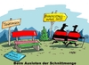 Cartoon: Schnittmenge (small) by RABE tagged schnittmenge,bundestag,bundestagswahl,rot,grün,rotrotgrün,thüringen,ramelow,koalition,linke,grüne,spd,rabe,ralf,böhme,cartoon,karikatur,tagescartoon,bank,abgeordnete,farbe,wanderer