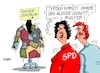 Cartoon: Schnittmuster (small) by RABE tagged markus,söder,csu,bayern,münchen,landesvorsitzender,horst,seehofer,merkel,cdu,union,streit,unionstreit,asylstreit,ultimatum,grenze,zurückweisung,flüchtlinge,transitzentren,ankerzentren,innenminister,masterplan,flickenteppich,kleif,flickschusterei,spd,kritik,fragen