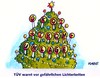 Cartoon: Schöne Bescherung (small) by RABE tagged lichterkette,weihnachtsbaumbeleuchtung,strom,ökostrom,ökostromumlage,altmaier,cdu,rabe,ralf,böhme,cartoon,karikatur,bundesumweltminister,energiewende,eon,stromkonzerne,stromkosten,strompreiserhöhung,atomausstieg,weihnachtstanne,glaskugeln,weihnachtsbaumsc