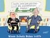 Cartoon: Scholz trifft Biden (small) by RABE tagged ampelregierung,scholz,spd,grüne,fdp,lindner,kinder,kindergrundsicherung,rabe,ralf,böhme,cartoon,karikatur,pressezeichnung,farbcartoon,tagescartoon,hausmeister,ohren,zähne,usa,washington,staatsbesuch,wiedersehen,joe,biden,trump,demokraten,republikaner,merkel,angela,ukrainehilfen,deutschland,ukrainekrieg,sessel,kamin,feuer,alzheimer,vergesslichkeit,präsidentenwahl