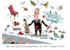 Cartoon: Schräge Töne (small) by RABE tagged merz,union,kanzler,fritze,koalition,spd,klingbeil,bundesregierung,rabe,ralf,böhme,cartoon,karikatur,pressezeichnung,farbcartoon,tagescartoon,trump,putin,krisen,tv,nachrichten,waschmaschine,ju,junge,rente,rentenreform,rentenpaket,abstimmung,orchester,streicher,dirigent,protest,abfall,müll