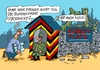 Cartoon: Schrottplatz (small) by RABE tagged bundeswehr,soldaten,armee,von,der,leyen,verteidigung,verteitigungsministerin,waffen,waffenlieferung,kurden,is,ausbilder,rabe,ralf,böhme,cartoon,karikatur,pressezeichnung,farbcartoon,tagescartoon,schrott,schrotplatz,ausrüstung,panzer,gewehre,hubschrauber,f