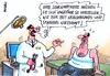 Cartoon: Schrumpfniere (small) by RABE tagged spanien,madrid,euro,schuldenkrise,eu,brüssel,rettungsschirm,griechenland,fiskalpakt,eurobonds,rettungspaket,bankenchefs,finanzchefs,em,wirtschaft,wirtschaftswachstum,konjunktur,schrumpfung,schrumpfniere,niere,patient,arzt,doktor,ultraschalluntersuchung,th