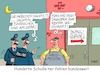 Cartoon: Schulleitermangel (small) by RABE tagged bildung,bildungswesen,schulen,schulklassen,lehrer,lehrermangel,schülerzahlen,stundenausfall,rabe,ralf,böhme,cartoon,karikatur,pressezeichnung,farbcartoon,tagescartoon,polizei,hausmeister,rektor,schulleiter,schulleitung,direktor