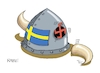 Cartoon: Schwedisches (small) by RABE tagged schweden,wahlen,sozialdemokraten,rechte,rechtskonservative,helm,wikinger,hörnerhelm,wikingerhelm,nazi,hakenkreuz,loch,anderson,rücktritt,wahlniederlage,stockholm,reichstag,übergangsregierungfrankreich,paris,emanuel,macron,le,pen,franzose,präsidentschaftswahl,rabe,ralf,böhme,cartoon,karikatur,pressezeichnung,farbzeichnung,tagescartoon,knall,erschütterung,putin,angriff,ukrainekrieg