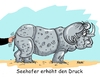 Cartoon: Seehoferdruck (small) by RABE tagged seehofer,csu,merkel,cdu,wahlschlappe,wahlniederlage,flüchtlingskrise,flüchtlingsproblematik,afd,landtagswahl,meckpomm,rabe,ralf,böhme,cartoon,karikatur,pressezeichnung,farbcartoon,tagescartoon,nashorn,dickhäuter,druck,bundestagswahl