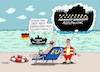 Cartoon: Seenotretterin Merkel (small) by RABE tagged flüchtlinge,migranten,mittelmeer,griechenland,moria,eu,seenotrettung,rettungsring,merkel,cdu,seehofer,csu,union,spd,rabe,ralf,böhme,cartoon,karikatur,pressezeichnung,farbcartoon,tagescartoon,außengrenzen,einwanderung,wirtschaftsflüchtlinge,zeltlager,ngo,pott,kahn,dampfer,asylpolitik,reform,rettung,krisendiplomatie