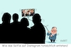 Cartoon: Selfiehalter (small) by RABE tagged bundestagswahl,wahlkampf,osten,ddr,ostbeauftragter,bundesregierung,recht,rabe,ralf,böhme,cartoon,karikatur,pressezeichnung,farbcartoon,tagescartoon,kanzleramt,laschet,gartenzwerg,sondierungsgespräche,ampel,ampelbündnis,selfie,instagram,lindner,habeck,selbstauslöser,foto,ampelkoalition,geheimtreffen