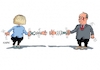 Cartoon: Shake Hands (small) by RABE tagged russlan,moskau,präsidentenwahl,kreml,kremlchef,putin,rabe,ralf,böhme,cartoon,karikatur,pressezeichnung,farbcartoon,tagescartoo,merkel,kanzlerin,besuch,sofia,gasprom,irankrise,trump,handelsembargo,sanktionen