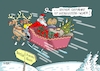 Cartoon: Sicherheit zuerst (small) by RABE tagged weihnachten,weihnachtsmann,schlitten,rentiere,kanzlerin,merkel,rabe,ralf,böhme,cartoon,karikatur,pressezeichnung,farbcartoon,tagescartoon,buenos,aires,gipfeltreffen,trump,putin,berlin,kanzleramt