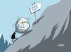 Cartoon: Sisyphus (small) by RABE tagged israel,hamas,krieg,gewalt,mord,uneinigkeit,gaza,gazastreifen,westjordanland,frieden,friedensbemühungen,rabe,ralf,böhme,cartoon,karikatur,pressezeichnung,farbcartoon,tagescartoon,sisyphus,nahost,wegweiser,berg,fels,kugel,friedenstaube,taube