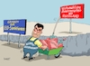 Cartoon: Söder in Moskau (small) by RABE tagged russland,putin,moskau,kremlchef,alkohol,wodka,rabe,ralf,böhme,cartoon,karikatur,pressezeichnung,farbcartoon,tagescartoon,schnaps,antialkoholiker,antialkoholkampagne,kampagne,bär,bar,barkeeper,söder,csu,bayern,münchen,reise,mord,ausbau,zusammenarbeit,schubkarre,verträge,schaufel,kelle,maurerkelle,maurer,schlucht,graben,eu,brüssel,sanktionen,wirtschaftssanktionen,russlandreise