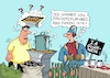 Cartoon: Sommerpause (small) by RABE tagged sommer,sommerpause,urlaub,ferien,kältewelle,sommerloch,regenwetter,kälte,schlechtwetterfront,rabe,ralf,böhme,cartoon,karikatur,pressezeichnung,farbcartoon,tagescartoon,grill,bratwurst,glühwein,wärme