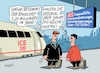 Cartoon: Stabiles Niveau (small) by RABE tagged verkehrswende,deutsche,bahn,bahnsteig,reisende,lautsprecher,rabe,ralf,böhme,cartoon,karikatur,pressezeichnung,farbcartoon,tagescartoon,ostern,ostereiseverkehr,bahnkunbden,streckensperrungen,bahnchef,umleitungen,verspätungen,zugausfälle,chaos,osterreise,gehalt,jahresgehalt,millionen