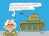 Cartoon: Standhaftigkeit (small) by RABE tagged lambrecht,bundeswehr,nato,speerspitze,panzer,puma,ukraine,ukrainekrieg,selenskyje,putin,rabe,ralf,böhme,cartoon,karikatur,pressezeichnung,farbcartoon,tagescartoon,verteidigungsministerin,panzerketten,räder,quadrat,gefechtsbereitschaft