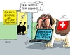 Cartoon: Steuerbetrüger Schweiz (small) by RABE tagged schweiz,steuerbetrüger,steuerflüchtlinge,steuersünder,internet,bekanntgabe,finanzbehörde,steuerfahndung,steuerfahnder,selbstanzeige,euro,rabe,ralf,böhme,cartoon,karikatur,pressezeichnung,farbcartoon,tagescartoon,hund,bernhardiner,fass,bernhardinermönche,r