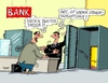 Cartoon: Steuerschlupfloch (small) by RABE tagged banken,steuern,steuerschlupflöcher,bankschalter,steueroase,gewinne,ezb,rabe,ralf,böhme,cartoon,karikatur,pressezeichnung,tagescartoons,geld,bankkunden,stersünder,schweiz,panama,safe,panzerschrank