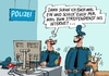 Cartoon: Streife (small) by RABE tagged streife,polizei,internet,islam,überwachung,innenminister,nsa,rabe,ralf,böhme,cartoon,karikatur,pressezeichnung,tagescartoon,polizeiwache,rechner,scaner,pc