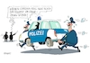 Cartoon: Streifenpolizei (small) by RABE tagged virus,corona,pandemie,coronakrise,rabe,ralf,böhme,cartoon,karikatur,pressezeichnung,farbcartoon,tagescartoon,viren,virenschutz,mundschutz,desinfektion,föderal,föderalismus,ländersache,polizei,polizeistreife,vorsichtsmaßnahmen,polizeiwagen,polizeifahrzeug,sicherheitsabstand,abstand