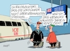 Cartoon: Streikende (small) by RABE tagged bahn,db,bahnkunden,fahrpreis,fahrpreiserhöhung,rabe,ralf,böhme,cartoon,karikatur,pressezeichnung,farbcartoon,tagescartoon,schnellzug,bahnticket,schlusslicht,passagiere,bahnreisende,puffer,bahnstreik,weselsky,gdl,lokführer,weihnachtsfrieden,weihnachten,gewerkschaften,streikende,rente,rentner,lokführergewerkschaft