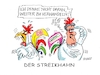 Cartoon: Streithahn Weselsky (small) by RABE tagged bahn,db,bahnkunden,fahrpreis,fahrpreiserhöhung,rabe,ralf,böhme,cartoon,karikatur,pressezeichnung,farbcartoon,tagescartoon,schnellzug,bahnticket,schlusslicht,passagiere,bahnreisende,puffer,bahnstreik,streik,gdl,lokführer,weselsky,hahn,hähne,hahnenkamm