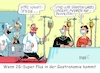 Cartoon: Super Gastro (small) by RABE tagged corona,bundländerkonferenz,merkel,kanzleramt,lockerungen,stufenplan,öffnungen,lockdown,shutdown,baumärkte,impfdosen,rki,fallzahlen,inzidenzwert,spahn,impfzentren,impfreihenfolge,notbremse,karl,lauterbach,superplus,omikron,gastronomie,schutzmaßnahmen