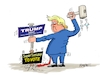 Cartoon: Super Tuesday (small) by RABE tagged trump,biden,usa,vorwahlen,präsidentschaftswahl,rabe,ralf,böhme,cartoon,karikatur,pressezeichnung,farbcartoon,tagescartoon,wahrsagerin,kugel,katze,kater,joe,donald,great,again,schild,pflock,holzhammer,super,tuesday,bundesstaaten