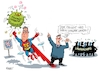 Cartoon: Superman Bodo (small) by RABE tagged virus,corona,pandemie,coronakrise,rabe,ralf,böhme,cartoon,karikatur,pressezeichnung,farbcartoon,tagescartoon,viren,virenschutz,mundschutz,desinfektion,föderal,föderalismus,ländersache,aufhebung,coronabeschränkungen,lockerungen,kontaktverbote,länderchefs,bodo,ramelow,thüringen,ministerpräsidenten