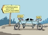 Cartoon: Tandem (small) by RABE tagged eu,europa,brüssel,flüchtlingsgipfel,flüchtlingskrise,flüchtlingsstrom,balkanroute,rabe,ralf,böhme,cartoon,karikatur,pressezeichnung,farbcartoon,tagescartoon,merkel,gabriel,seehofer,union,cdu,csu,spd,flüchtlingsunterbringung,transitzonen,tandem,fahrrad,sat