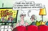 Cartoon: Tanz in den Mai (small) by RABE tagged rente,rentner,tanz,tanzbein,mai,vampire,blutsauger,untote,oma,opa,tanzparkett,tanzsaal,rabe,ralf,böhme,cartoon,karikatur,fernseher,spielfilm,polanski,grosseltern,tango,walzer