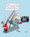 Cartoon: Tarifverhandlungen (small) by RABE tagged gewerkschaften,tarife,tarifverhandlungen,streik,gew,verdi,rabe,ralf,böhme,cartoon,karikatur,pressezeichnung,farbcartoon,tagescartoon,schleifstein,messer,gewerkschaftsmitglieder,kurbel