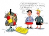 Cartoon: Thesenpapier (small) by RABE tagged innenminister,de,maiziere,thesen,thesenpapier,integration,leitkultur,rabe,ralf,böhme,cartoon,karikatur,pressezeichnung,farbcartoon,tagescartoon,mode,haute,couture,frühjahr,frühjahrskollektion,kleiderständet,schaufensterpuppe,flicken,flickenteppich,punktekatalog,zehn,einwanderungspolitik,einwanderungsgesetz