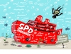 Cartoon: Tiefensee wird Kapitän (small) by RABE tagged gebietsreform,thüringen,innenminister,poppenhäger,rücktritt,rabe,ralf,böhme,cartoon,karikatur,pressezeichnung,farbcartoon,tagescartoon,wolfgang,tiefensee,spd,rot,grün,landesregierung,ramelow,bausewein,ob,leipzig,erfurt,fraktionschef,führungswechsel,see,meer,tiefsee,tanker,schiff,meeresboden,belanglosigkeit