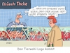 Cartoon: Tierwohl II (small) by RABE tagged klöckner,agrarministerin,schweine,tiere,tierwohl,rabe,ralf,böhme,cartoon,karikatur,pressezeichnung,farbcartoon,tagescartoon,stall,tiertransporter,tierschutz,verbraucher,tierwohlkennzeichnung,fleisch,fleischtheke,kennzeichnung,blut,knochen,herz