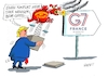 Cartoon: Trump G Sieben (small) by RABE tagged trump,usa,sieben,merkel,kanzlerin,macron,frankreich,umwelt,waldbrände,rabe,ralf,böhme,cartoon,karikatur,pressezeichnung,farbcartoon,tagescartoon,china,japan,handelskrieg,teufel,drachen