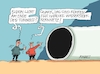 Cartoon: Tunnelblick (small) by RABE tagged habeck,grüne,wasserstoff,wasserstoffkernnetz,netz,kernnetz,wasserstoffenergie,rabe,ralf,böhme,cartoon,karikatur,pressezeichnung,farbcartoon,tagescartoon,rohr,röhre,tunnel,tunnelblick,licht,ende