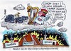 Cartoon: Über den Wolken... (small) by RABE tagged sicherheitskonferenz,innenminister,polizei,bundesregierung,münchen,aloisius,himmel,wolken,harfe,wasser,löschen,wassereimer,löscheinsatz,brandherd,krise,euro,erdöl,tunesien,ägypten,jemen,demonstrationen,mubarak,merkel,westerwelle,außenpolitik,außenminister