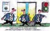 Cartoon: Unhygienisches (small) by RABE tagged hygiene,hygieneampel,gaststätten,restaurants,regierung,bundesregierung,parlament,plenarsal,parlamentarier,kabinett,bundestag,bundesrat,kanzlerin,merkel,cdu,parteien,koalition,opposition,betrug,skandal,bestechung,schmiergelder,wulff,astrein,sauberkeit,west