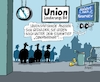 Cartoon: Unionsbahnhof (small) by RABE tagged sondierung,union,cdu,csu,sondierungsgespräche,schwesternparteien,horst,seehofer,merkel,berlin,obergrenze,wahldebakel,uneinigkeit,jamaika,streit,zehn,punkte,plan,konservativ,kurs,rabe,ralf,böhme,cartoon,karikatur,pressezeichnung,farbcartoon,tagescartoon,sturm,sturmtief,bahn,bahnreisende,schäden,beseitigung