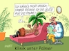 Cartoon: Unter Palmer (small) by RABE tagged palmer,bürgermeister,tübingen,grüne,auszeit,rassismus,rassismusvorwürfe,rassismuskeule,rabe,ralf,böhme,cartoon,karikatur,pressezeichnung,farbcartoon,tagescartoon,palmen,klinik,tv,serie,psychiater,couch