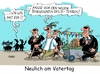 Cartoon: Vatertag (small) by RABE tagged vatertag,männertag,himmelfahrt,bollerwagen,rabe,ralf,böhme,cartoon,karikatur,pressezeichnung,farbcartoon,tagescartoon,is,terroristen,anschläge,dimension,maasen,bodyguard