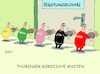 Cartoon: Verknotetes (small) by RABE tagged landtagswahl,thüringen,erfurt,ramelow,kemmerich,fdp,akk,rücktritt,höcke,minderheitsregierung,kanzleramt,domino,dominospiel,cdu,dominosteine,hirte,afd,schraubstock,unvereinbarkeitsbeschluss,christine,lieberknecht,gordischer,knoten,regierungsbildung