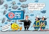 Cartoon: Verpufftes (small) by RABE tagged fußball,ball,sport,bundesliga,trainer,fc,bayern,münchen,entlassung,nagelsmann,rabe,ralf,böhme,cartoon,karikatur,pressezeichnung,farbcartoon,tagescartoon,hintertür,tabellenführung,tuchel,trainerwechsel,freiburg,dfb,halbfinale,aus,säbener,straße,tucheleffekt,verpuffung,thomas,feuerwehr,qualm,qualmwolken,niederlage