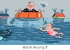 Cartoon: Vom Wahlkampf geschlaucht (small) by RABE tagged bundestagswahl,wahlkampf,osten,ddr,ostbeauftragter,bundesregierung,recht,rabe,ralf,böhme,cartoon,karikatur,pressezeichnung,farbcartoon,tagescartoon,cdu,wahlplakat,laschet,lacher,lachnummer,schlauchboot,hochwasser,klimakatastrophe,olaf,scholz,überschwemmungsgebiet,hochwassergebiet,naturkatastrophe