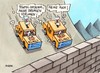 Cartoon: Vor die Wand (small) by RABE tagged griechenland,athen,hellas,papademos,finanzchefs,schäuble,cdu,finanzhilfe,rettungspaket,milliarden,schuldenschnitt,euro,eu,brüssel,eurokrise,schuldenerlass,kredit,banken,linke,rechte,sozialisten,parlamentswahlen,stimmzettel,euroaustritt,austritt,szenario,w