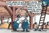 Cartoon: Vorratsdatenspeicher (small) by RABE tagged daten,vorratsdaten,vorratsdatenspeicherung,eu,eurozone,recht,rabe,ralf,böhme,cartoon,karikatur,pressezeichnung,farbcartoon,bauer,bauernhof,speicher,dachboden,bücher,mäuse,korn,getreidespeicher,speicherboden,landwirt,landwirtschaft,leiter,mehl,getreidesäck